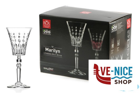 altri bicchieri MARILYN - CONFEZIONE 6 CALICI N.2 CL 26 27279020006 RCR CRISTALLERIA ITALIANA - immagine 3
