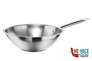 padelle/wok MASTER- WOK 1 MANICO CM 30 INOX PINTI INOX