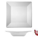 porcellana MAYA BIANCO-PIATTO PIANO QUADRO CM21 KUTAHYA SERAMIK