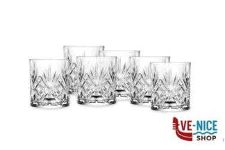 vetro MELODIA - CF.6 BICCHIERI ACQUA CL 24 25935020106 RCR CRISTALLERIA ITALIANA