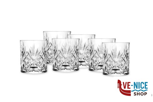 vetro MELODIA - CF.6 BICCHIERI ACQUA CL 24 25935020106 RCR CRISTALLERIA ITALIANA