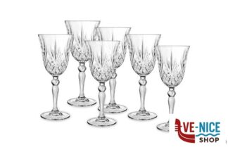 vetro cristallino MELODIA - CONFEZIONE 6 CALICI VINO CL 21 25601020206 RCR CRISTALLERIA ITALIANA