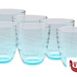 vetro MEXICO TURCHESE  -CONFEZIONE 6 BICCHIERI CL 28 PASABAHCE