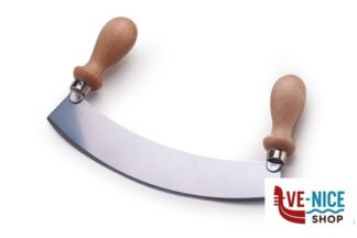 utensili vari MEZZALUNA INOX CON MANICI IN LEGNO 418 CALDER