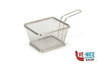 acciaio MINI CESTO INOX PER FRITTI QUADRO CM 10 ILSA