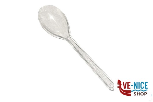 plastica MINI CUCCHIAINO PLA TRASPARENTE CM 10 CONFEZIONE DA 50 PEZZI GOLD PLAST