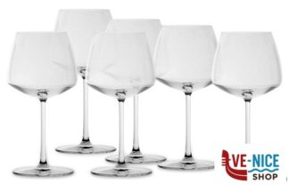 vetro MIRAGE ELEGANT-CONFEZIONE 6 CALICI VINI ROSSI CL.57 NUDE 66093 PASABAHCE