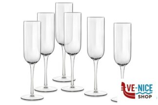 calici e flute spumante MIXOLOGY JAZZ - CONFEZIONE 6 CALICI FLUT CL 21 BORMIOLI LUIGI