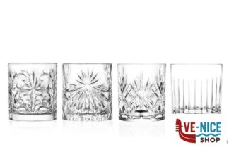 altri bicchieri SET MIXOLOGY - CONFEZIONE 4 BICCHIERI DOF ASSORTITI: 1 MELODIA, 1 TATTOO, 1 OASIS, 1 TIMELESS 26249020206 RCR CRISTALLERIA ITALIANA