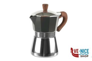 acciaio MOKARINA-CAFFETTIERA 3 TZ INDUZIONE GRIGIA IMPORT COTTURA