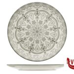 ceramica MONASTIR-PIATTO PIANO CM.26 IN PORCELLANA IMPORT TAVOLA