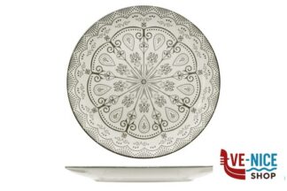 ceramica MONASTIR-PIATTO PIANO CM.26 IN PORCELLANA IMPORT TAVOLA