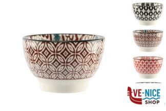 ceramica MOSAIK-COPPETTA - CIOTOLA PINZIMONIO CM.8,5 DECORI ASSORTITI HD99A30 IMPORT TAVOLA PROFESSIONAL