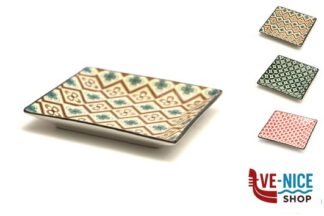 ceramica MOSAIK-PIATTINO QUADRO CM.13,5 DECORI ASSORTITI RH9682E IMPORT TAVOLA PROFESSIONAL