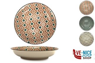 ceramica MOSAIK-PIATTO FONDO CM.20 DECORI ASSORTITI RH42929-20 IMPORT TAVOLA PROFESSIONAL