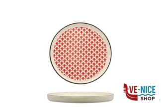 ceramica MOSAIK-PIATTO NORDIC CM.21 RED RH43880-21-J63B IMPORT TAVOLA PROFESSIONAL