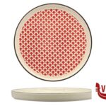 ceramica MOSAIK-PIATTO NORDIC CM.27 RED    RH43880-27-J63B IMPORT TAVOLA PROFESSIONAL