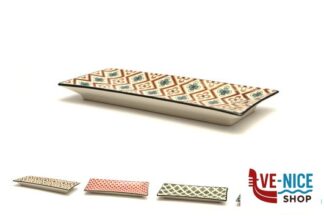 ceramica MOSAIK-PIATTO RETTANGOLARE CM.23,5X9 DECORI ASSORTITI RH4172 IMPORT TAVOLA PROFESSIONAL