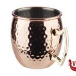 tazze mug MOSCOW MULE 9 CM, H: 10 CM CL 50 ACCIAIO INOSSIDABILE, SUPERFICIE MARTELLATA EFFETTO RAME APS  ASSHEUER POTT GMBH E CO KG