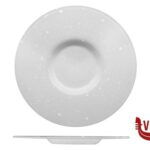 ceramica MOVING- PIATTO CM 30,5 INT.13,5GOCCE BIANCHE IMPORT TAVOLA PROFESSIONAL