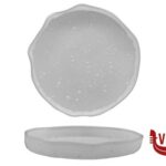 ceramica MOVING- PIATTO NORDIC CM 19 GOCCE BIANCHE IMPORT TAVOLA PROFESSIONAL