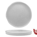 ceramica MOVING- PIATTO NORDIC CM 30 GOCCE BIANCHE IMPORT TAVOLA PROFESSIONAL