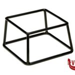 0 MULTI-SUPPORTO BUFFET BASE QUADRATA CM 18X18 H.10 IN METALLO E PVC CON RIVESTIMENTO ANTISCIVOLO NERO 33251 APS  ASSHEUER POTT GMBH E CO KG