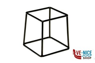 0 MULTI-SUPPORTO BUFFET BASE QUADRATA CM 18X18 H.18 IN METALLO E PVC CON RIVESTIMENTO ANTISCIVOLO NERO 33250 APS ASSHEUER POTT GMBH E CO KG