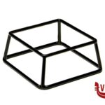 0 MULTI-SUPPORTO BUFFET BASE QUADRATA CM 18X18 H.8 IN METALLO E PVC CON RIVESTIMENTO ANTISCIVOLO NERO 33250 APS  ASSHEUER POTT GMBH E CO KG