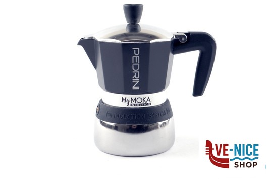 caffettiere MY MOKA INDUCTION-CAFFETTIERA 6 TAZZE FASCIA BLU 02CF096 PEDRINI