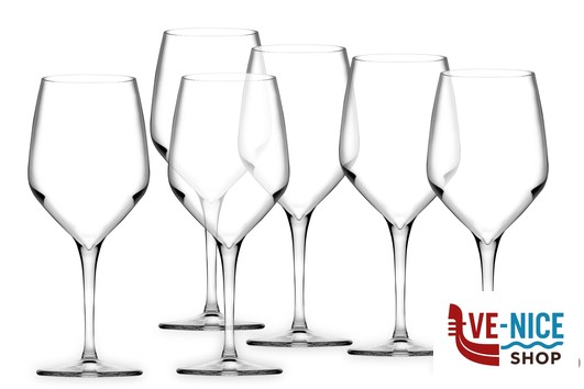 calici vino NAPA - CONFEZIONE 6 CALICI VINO ROSSO CL 47 TAGLIATO A FREDDO PASABAHCE