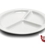 porcellana NAPOLI BIANCO-PIATTO 3 SCOMPARTI CM.26 1046 SATURNIA