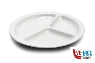 porcellana NAPOLI BIANCO-PIATTO 3 SCOMPARTI CM.26 1046 SATURNIA