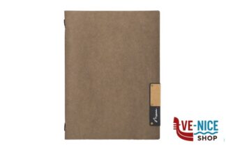 porta menu NATURE-PORTAMENU IN FIBRA NATURALE IMPERMEABILE A4 COLORE MARRONE CM 24,5X34 ELASTICO INTERNO PER CONTENERE GLI INSERTI A4 E CON UN INSERTO INCLUSO SECURIT