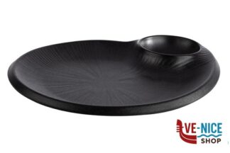 sottopiatti/vassoi NERO-PIATTO SNACK CM 30X25 H.2,5 IN MELAMINA APS ASSHEUER POTT GMBH E CO KG