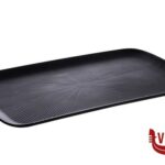 0 NERO-VASSOIO RETTANGOLARE IN MELAMINA GN 1.1 CM 53X32,5 H. 2,5 CM MAX 70ﾰC 85067 APS  ASSHEUER POTT GMBH E CO KG