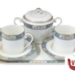 servizi NEW B.CHINA_FLOWERS 704-SERVIZIO.CAFFE X ROYAL PORCELLAIN CO
