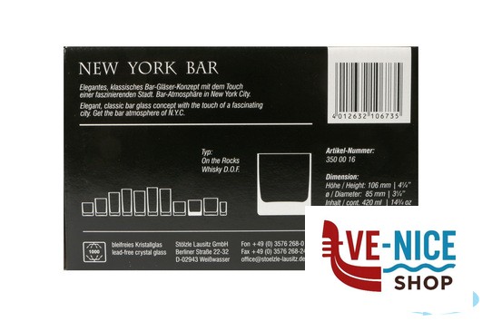 vetro NEW YORK BAR-BICCHIERE WHISKY DOF CL42 3500016 STOLZLE LAUSITZ GMBH - immagine 4