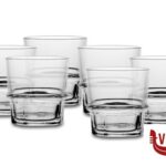 vetro NEW YORK-CONFEZIONE 6 BICCHIERI IMPILABILI  CL.25 TEMPERATI L7339 ARC INTERNATIONAL FRANCE