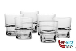 vetro NEW YORK-CONFEZIONE 6 BICCHIERI IMPILABILI CL.25 TEMPERATI L7339 ARC INTERNATIONAL FRANCE