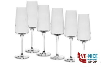 vetro NEXO-CONFEZIONE 6 CALICI FLUTE CL 26,2 PUNTO PERLAGE BORMIOLI ROCCO