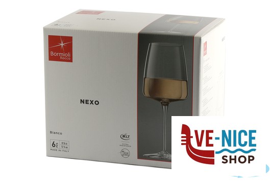 vetro NEXO-CONFEZIONE 6 CALICI VINO BIANCO CL 37,8 PUNTO PERLAGE BORMIOLI ROCCO - immagine 4