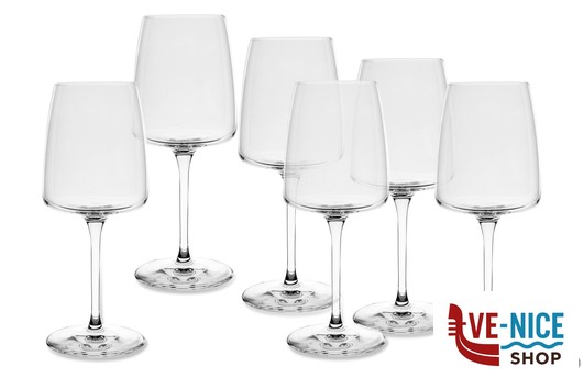 vetro NEXO-CONFEZIONE 6 CALICI VINO BIANCO CL 37,8 PUNTO PERLAGE BORMIOLI ROCCO