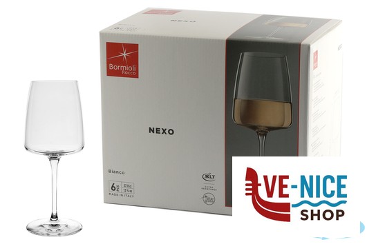 vetro NEXO-CONFEZIONE 6 CALICI VINO BIANCO CL 37,8 PUNTO PERLAGE BORMIOLI ROCCO - immagine 3