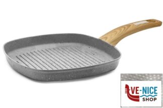 antiederente NEXTONE-BISTECCHIERA QUADRA CM.28 GRANITO FF05-28- ANCHE INDUZIONE IMPORT COTTURA