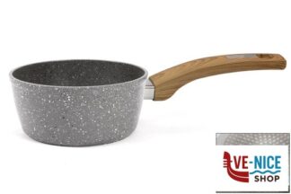 alluminio NEXTONE-CASSERUOLA 1 MANICO CM.16 GRANITO FN-16 ANCHE INDUZIONE IMPORT COTTURA