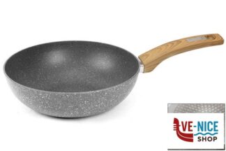 alluminio NEXTONE-WOK 1 MANICO CM.28 GRANITO FC-28 IMPORT COTTURA