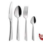 servizi NICE - SET 24 POSATE ACCIAIO INOX 4MM COMPOSTO DA CUCCHIAIO TAVOLA-FORCHETTA TAVOLA-COLTELLO TAVOLA-CUCCHIAINO CAFFE COMAS