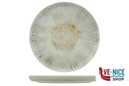 porcellana NINPHEA-PIATTO PIANO BORDO ALTO CM.22 FF0261351718 MESA CERAMICS LDA