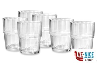 vetro NORVEGE CONFEZIONE 6 BICCHIERI CL 25 FORMA BASSA IN VETRO TEMPERATO ARC INTERNATIONAL FRANCE